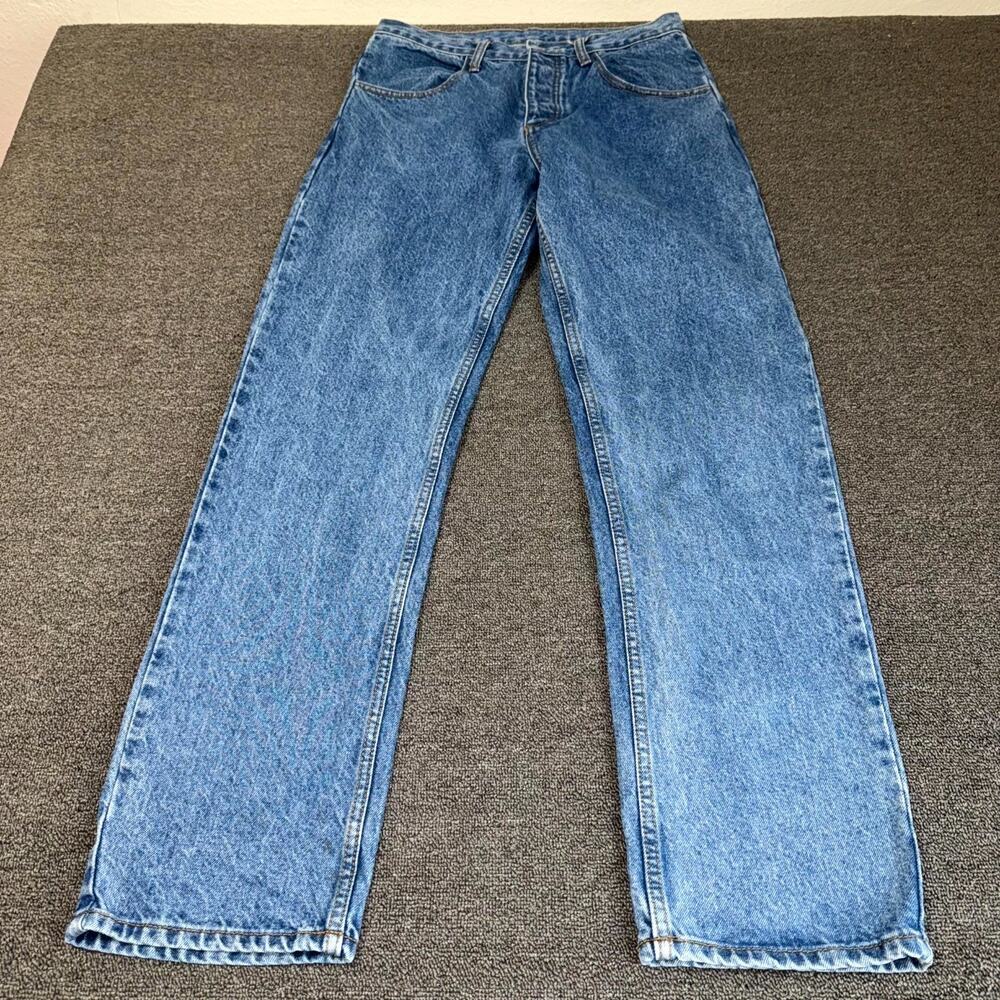 J. Galt Jeans Womens Medium Blue Denim Medium Wash Pockets Mid Rise Straight Leg